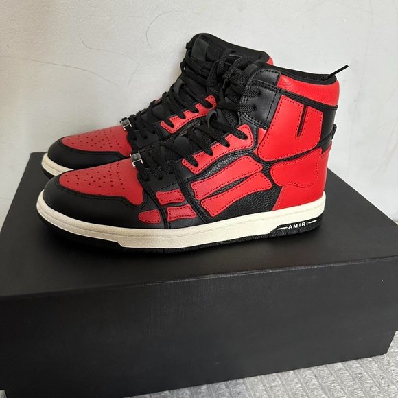 Amiri Men\'s Black and Red Trainers size us10